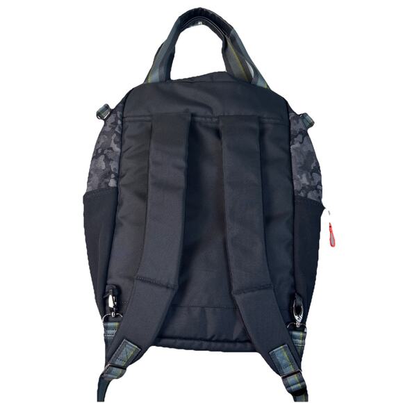 Sherpani Camden Gray Camo 3-1 Backpack Tote Shoulder Bag Crossbody 15 Excellent - Picture 3 of 7